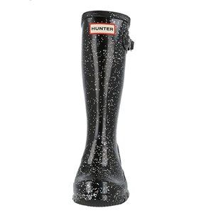 HUNTER Black Glitter Boots (Size 4)